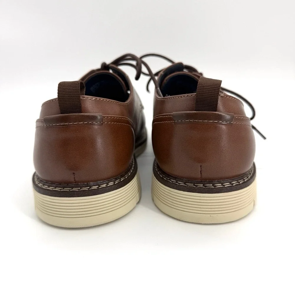 NEW Dockers Edwin Oxford Shoes Mens 12 Brown‎ Lace Up Comfort Sole New With Box